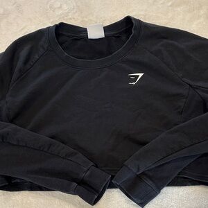 Gymshark- Black Women's Crop Top size medium